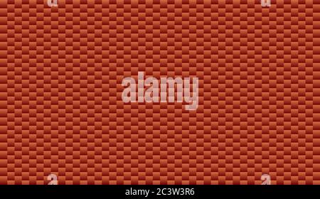Red brick plastic texture repeat carbon, block geometric seamless virtual background for online conferences, online transmissions. Abstract design vec Stock Vector