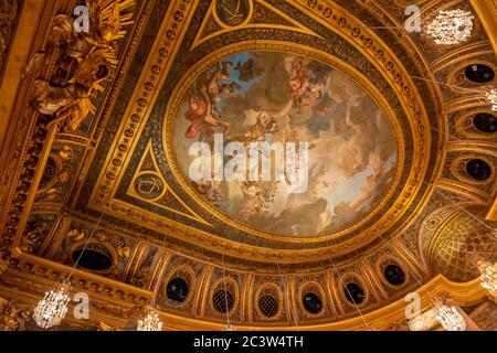 Versailles, France - August 27, 2019 : Royal Opera at Versailles Palace. It was added to the UNESCO list of World Heritage Sites. Stock Photo