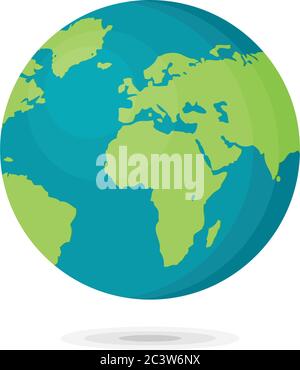 Flat planet Earth icon. Vector illustration for web banner, web and ...
