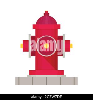 hydrant flat vector icon Stock Vector