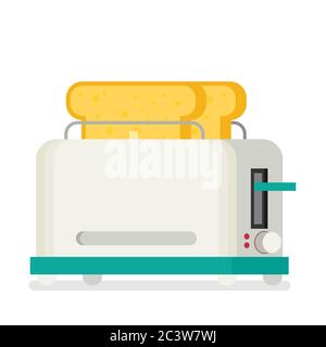 Toaster flat vector icon Stock Vector