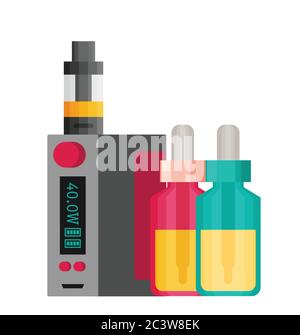 Vape vector illustration Stock Vector