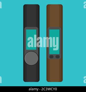 Smartwatch wearable technology. Stock Vector