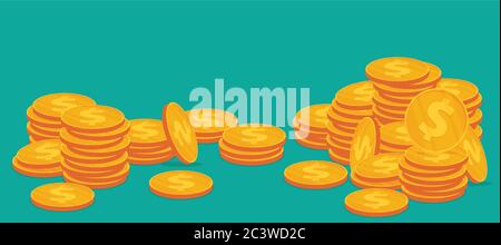 Coins icon. Vector illustration Stock Vector