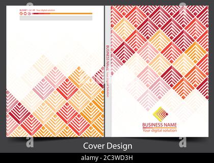 Annual report cover Business vector design Stock Vector