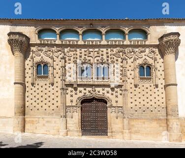 abalquinto Palace in Baeza. Renaissance city in the province of Jaen. World heritage site. Andalusia, Spain. Now is International Universit Stock Photo