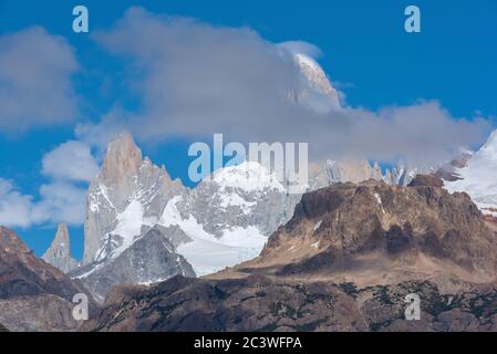 Fitz Roy mountain near El Chalten, in Patagonia, Argentina Stock Photo