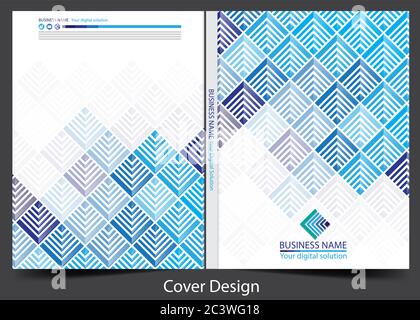 Annual report cover Business vector design Stock Vector
