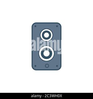 stereo speaker icon. vector sound system speakers. music icon. design template vector Stock Vector