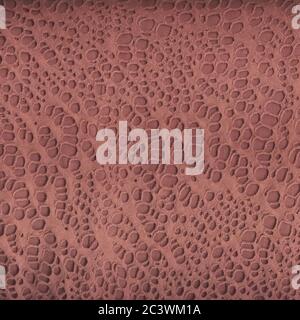 Texture of coral openwork fabric. Detailed shot of a beautiful fabric. Multitask background. View from above. Stock Photo