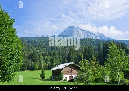 Natural landscape around Dolomites, Alps, Italy Stock Photo