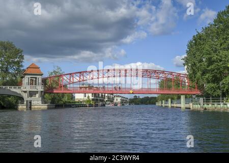 Sechserbrücke, Tegeler Hafen, Tegel, Reinickendorf, Berlin, Germany, Deutschland Stock Photo
