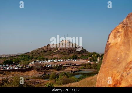 the cityscape of jodhpur from the top mehrangarh fort Stock Photo