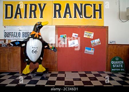 Afton Gas  Station Museum, Historic Route 66, Oklahoma, USA Stock Photo