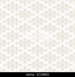 Beautiful Seamless japanese pattern kumiko for shoji screen, great design for any purposes. Japanese pattern background vector. Japanese traditional w Stock Vector