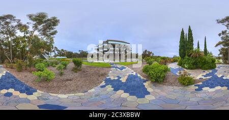 The Geisel Library and Snake Path at UCSD Stock Photo