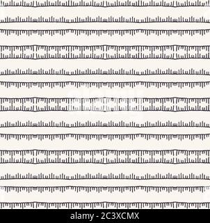 Decorative embroidery stitching stripes pattern. Victorian needlework seamless vector background. Hand stitch ornamental textile print. Monochrome Stock Vector