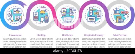 Internet access to services vector infographic template Stock Vector