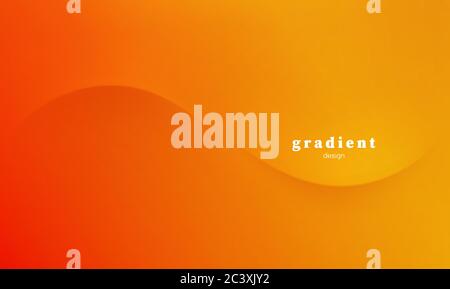 Abstract colorful vector background, orange color banner with smooth line and shadow. Template for design brochure, website, flyer. Stock Vector