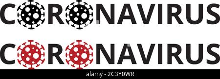 Covid-19 Danger Signs Set Stock Vector