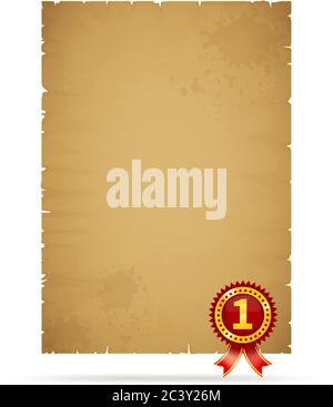 Old paper page Stock Vector
