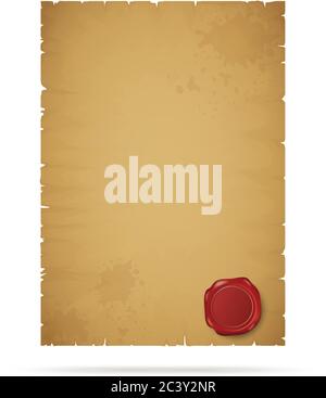 Old paper page Stock Vector