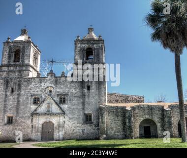 Mission Concepcion Stock Photo