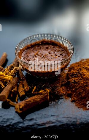Raw Edible Roots on Black Background Stock Photo - Alamy
