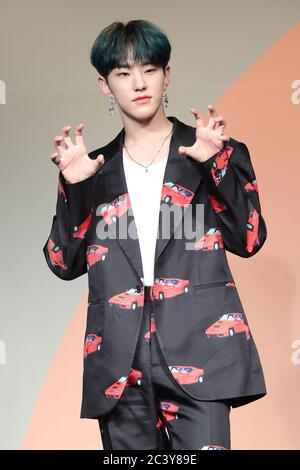 23rd June, 2020. S. Korean boy band Seventeen Hoshi, a member of K