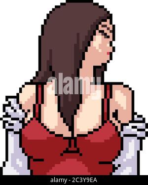 minecraft pixel art girl