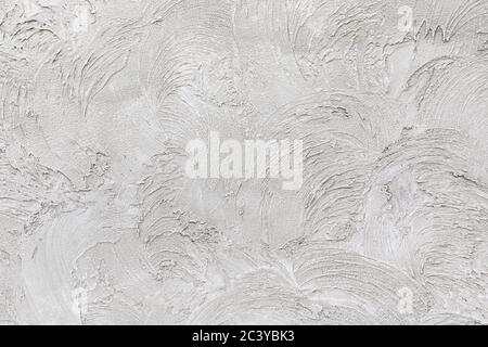 Light gray low contrast smooth decorative plaster background Stock Photo