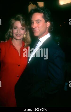 Burbank, California, USA 8th November 1995 Actress Deidre Hall and actor Drake Hogestyn attend Days Of Our Lives 30th Anniversary Party and Cake Cutting on November 8, 1995 at The Burbank Studios in Burbank, California, USA. Photo by Barry King/Alamy Stock Photo Stock Photo