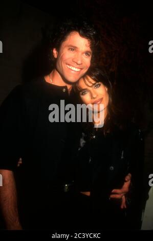 Burbank, California, USA 8th November 1995 Actor Peter Reckell and actress Kristian Alfonso attend Days Of Our Lives 30th Anniversary Party and Cake Cutting on November 8, 1995 at The Burbank Studios in Burbank, California, USA. Photo by Barry King/Alamy Stock Photo Stock Photo