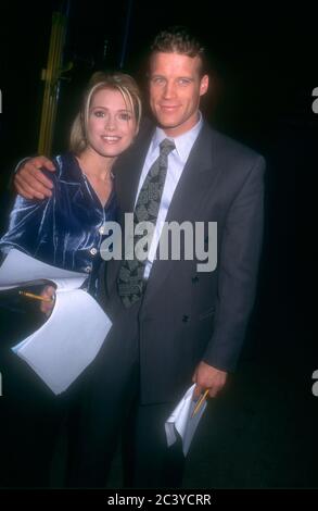 Burbank, California, USA 8th November 1995 Actress Melissa Reeves and actor Mark Valley attend Days Of Our Lives 30th Anniversary Party and Cake Cutting on November 8, 1995 at The Burbank Studios in Burbank, California, USA. Photo by Barry King/Alamy Stock Photo Stock Photo