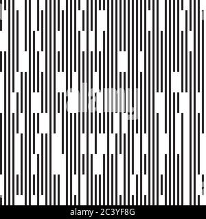 Seamless pattern with vertical black segments Stock Vector