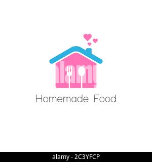 Lovely homemade food logo designs vector, food and beverages vector illustration Stock Vector