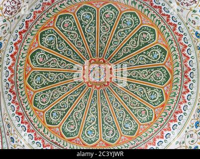 Art craft dome marble of Pinjore garden at Ambala-Shimla Highway, Pinjore, Chandigarh, Haryana, India Stock Photo