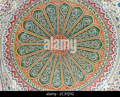 Art craft dome marble of Pinjore garden at Ambala-Shimla Highway, Pinjore, Chandigarh, Haryana, India Stock Photo