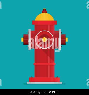 hydrant flat vector icon Stock Vector