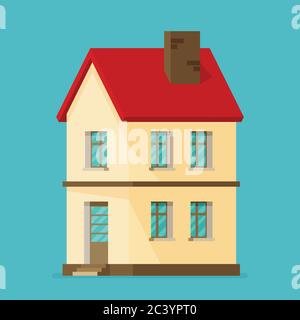 House. flat style vector illustration Stock Vector Image & Art - Alamy
