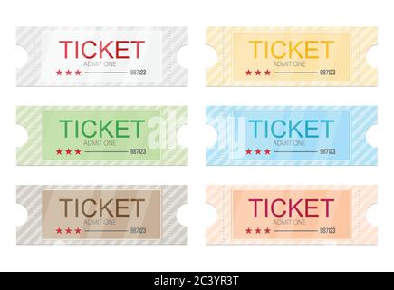 Tickets icon. Flat design. Vector illustration Stock Vector