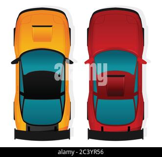 Flat racing car vector. Eps 10 Stock Vector
