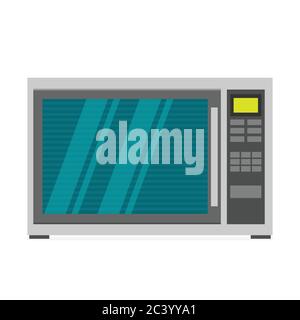 microwave icon in flat style vector Stock Vector