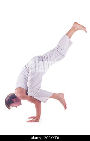 COMP] One Legged Crow, forearm variation : r/yoga