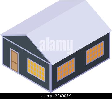 House under tax icon, isometric style Stock Vector