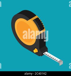 Construction roulette icon in flat style Stock Vector Image & Art - Alamy