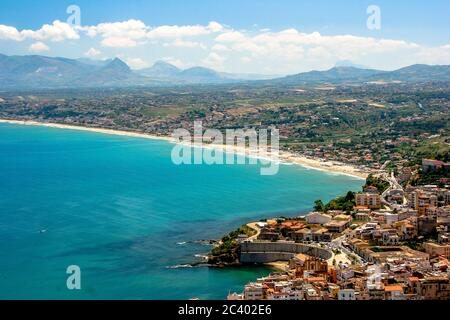 Castellammare del Golfo is an Italian town located in the province of Trapani in Sicily (Italy). Stock Photo