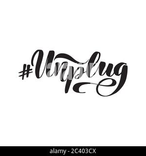 Vector calligraphy illustration isolated on white background. Stock Vector