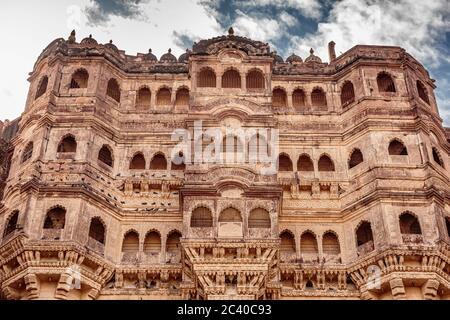 Jodhpur fort sunrise shot near main gate entrance, India. Stock Photo