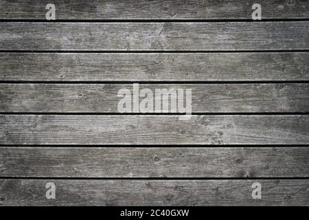 Rustic wood planks background with nice vignette Stock Photo
